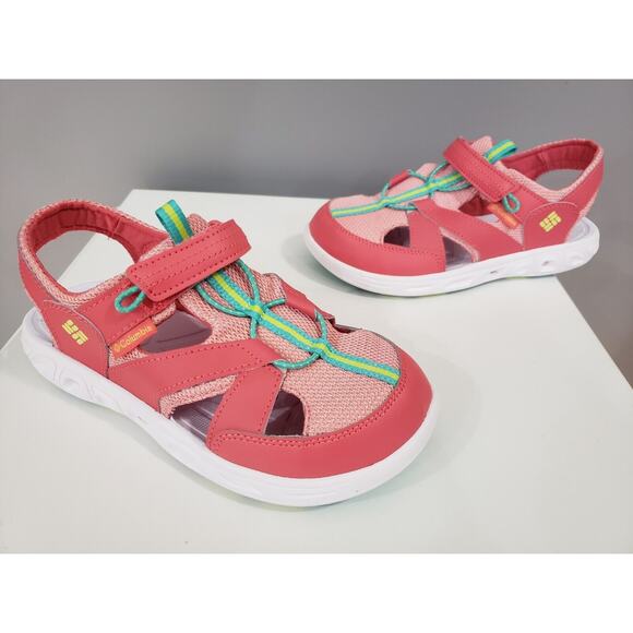 NEW Columbia Youth Techsun Sandal Strap‎ Hook & Loop Toe Hiking Walking Size 6 - Picture 3 of 7